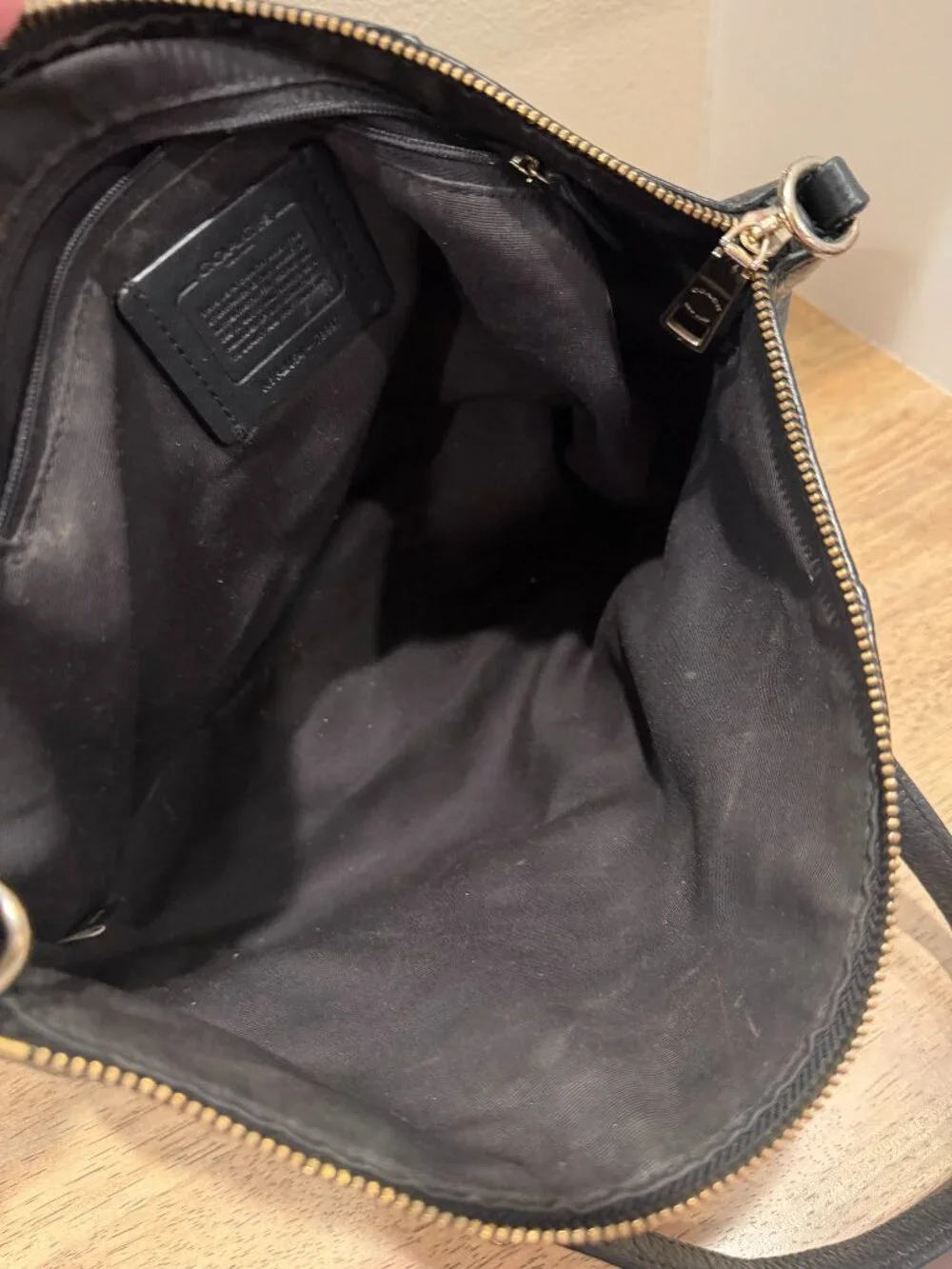 Coach Black Pebbled Leather Prairie Satchel Tote Bag Gold Hardware